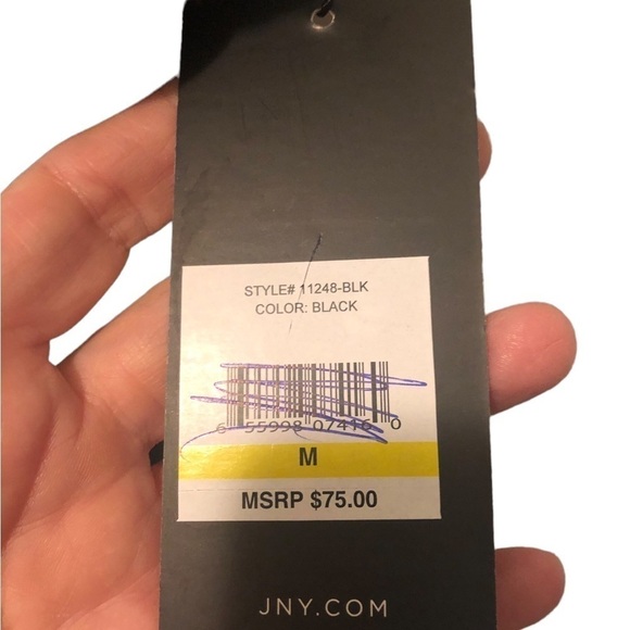 Jones New York Essential Solid Drape Twist One Piece Swimsuit Size M Black - Picture 5 of 6